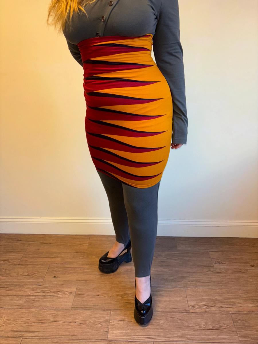 1987 Jean- Paul Gaultier Jagged Bodycon Skirt product image