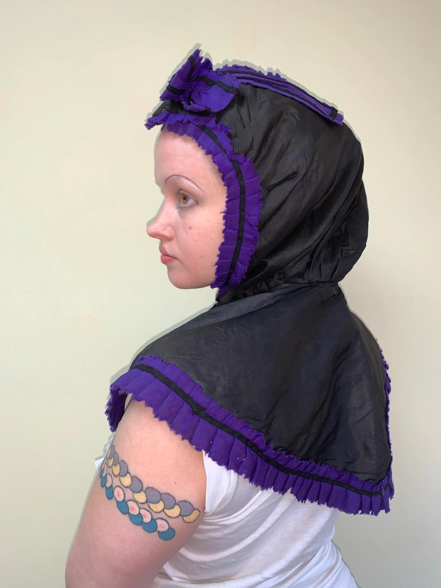 Victorian Hood with Purple Trim product image