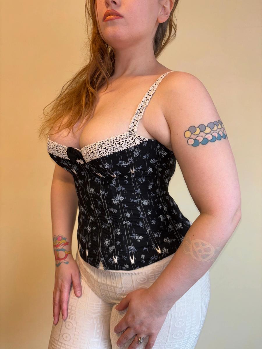 Vintage Chantal Thomass Floral Bustier product image