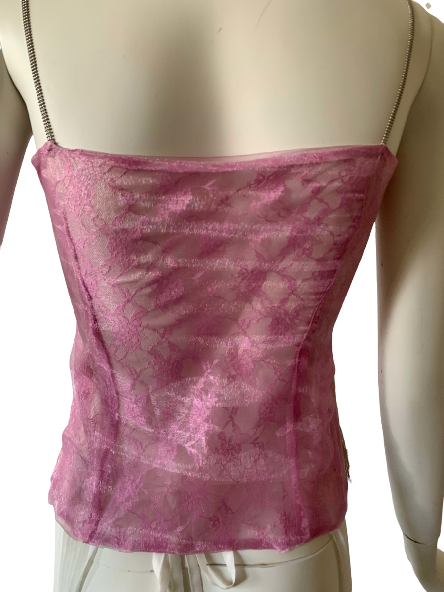 Kyoichi Fujita Iridescent Pink Fringe Top product image