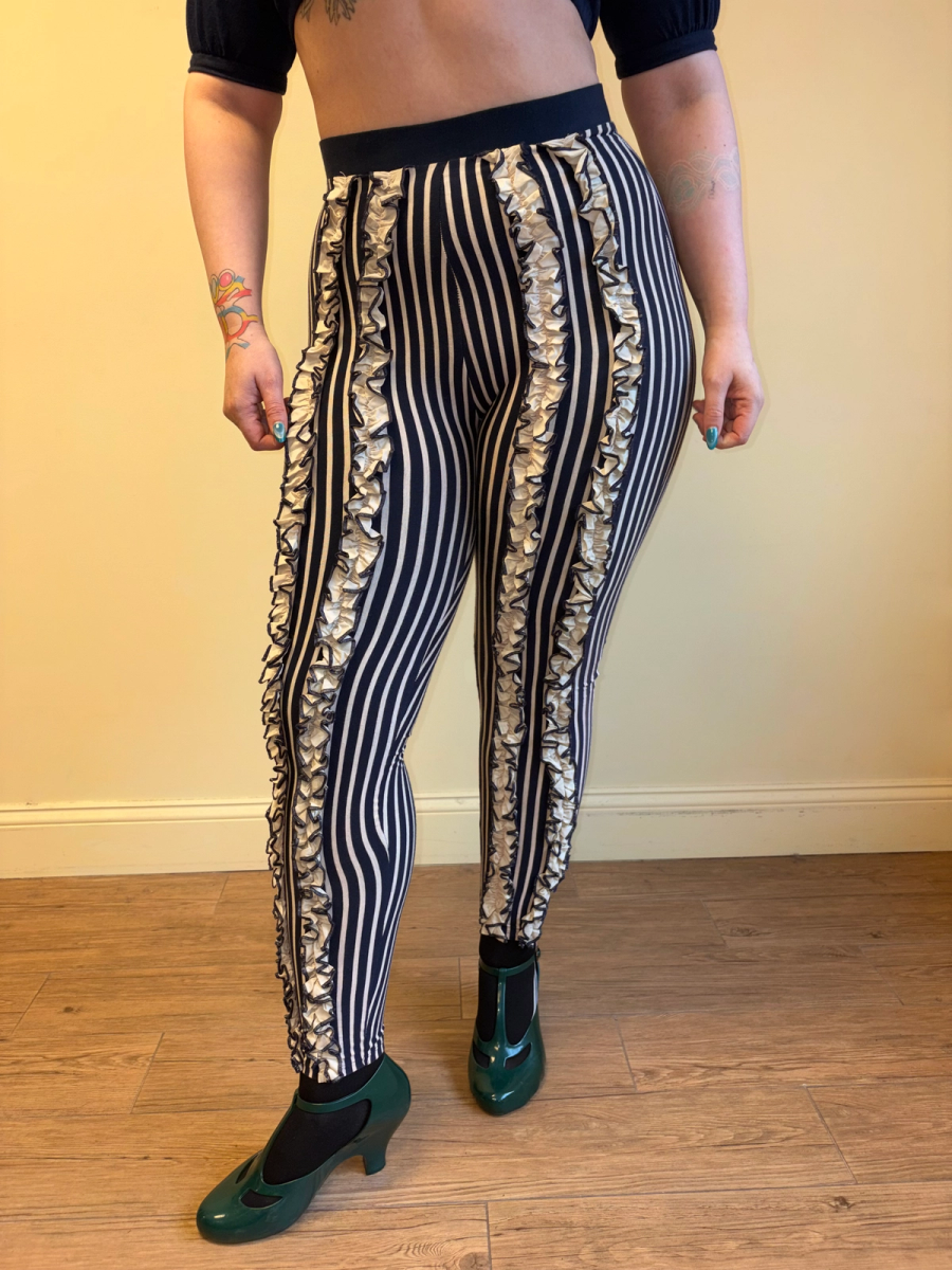 80s Jean-Paul Gaultier Ruffle Leggings product image