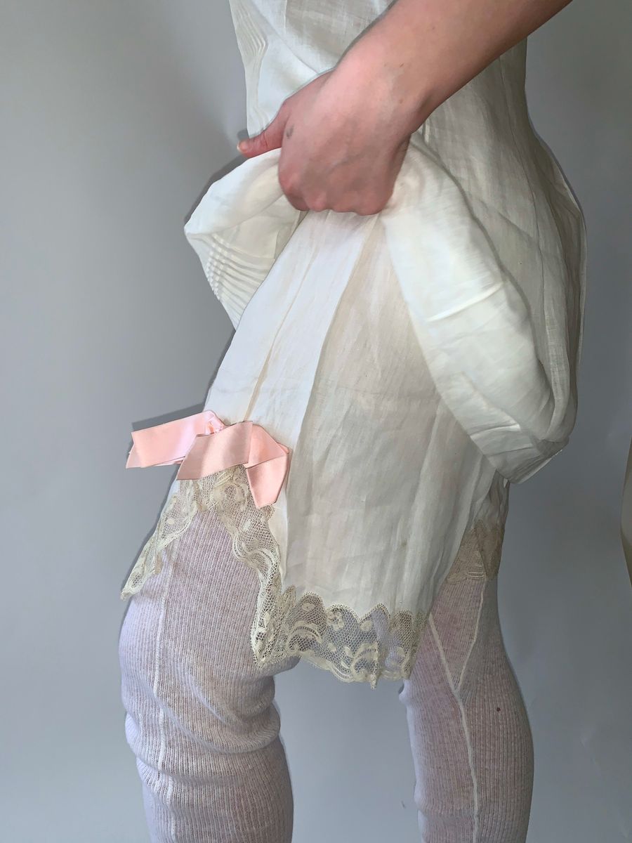 French Two Piece Edwardian Trousseau Lingerie Set product image