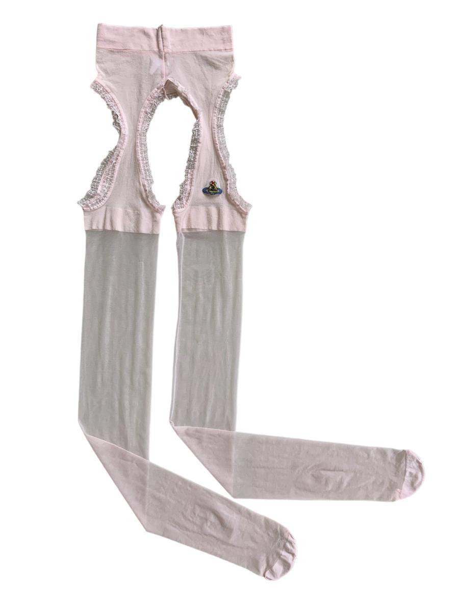 Deadstock Vivienne Westwood Pink Garter Style Stockings