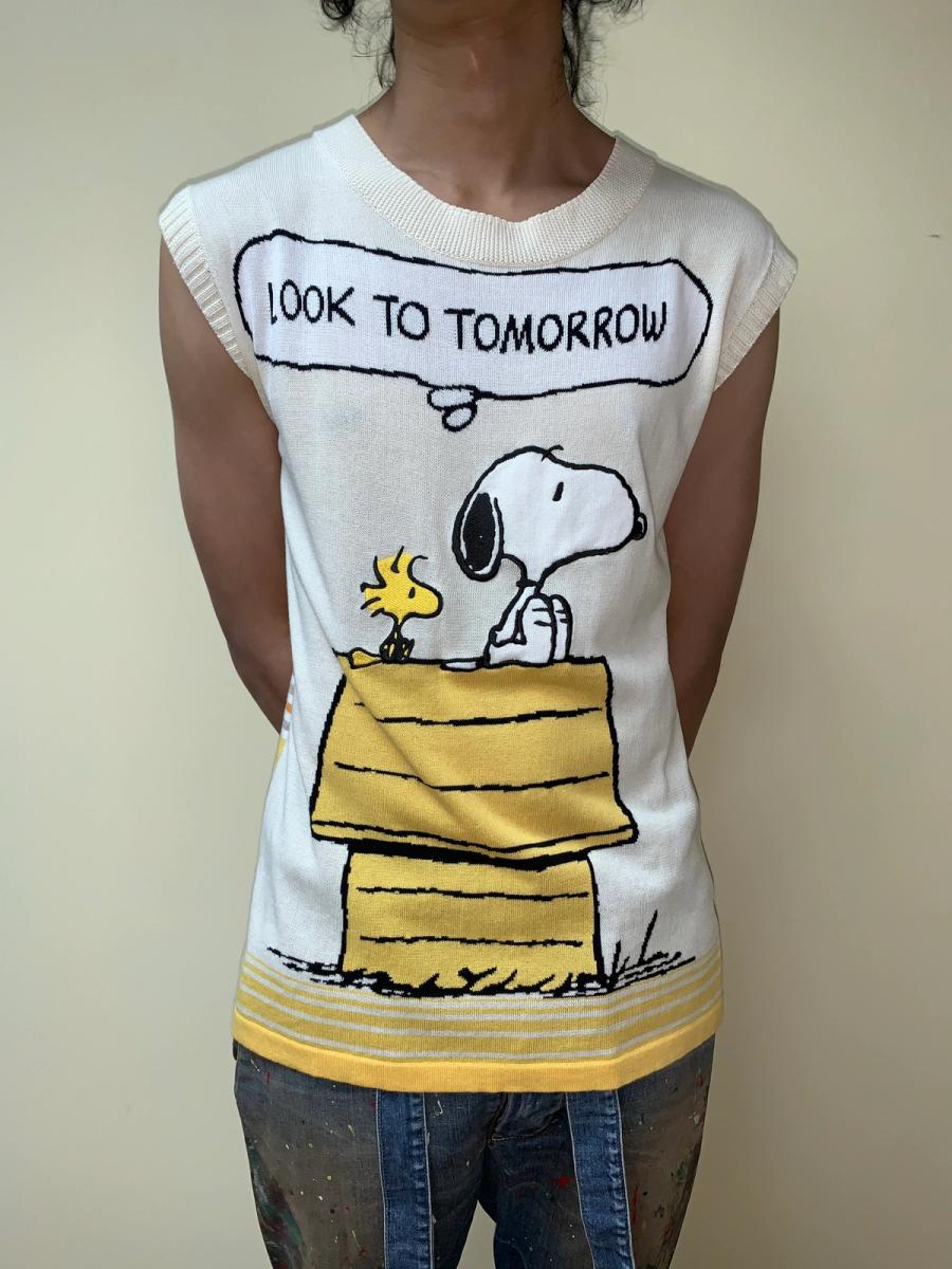 Castelbajac Snoopy "Look to Tomorrow" Knit Tunic