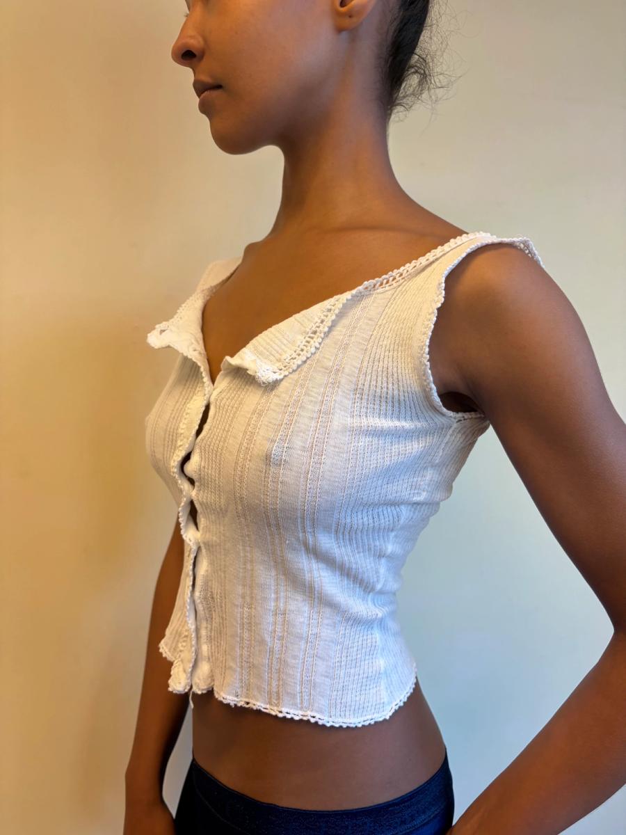 Antique Ribbed French Undershirt  product image