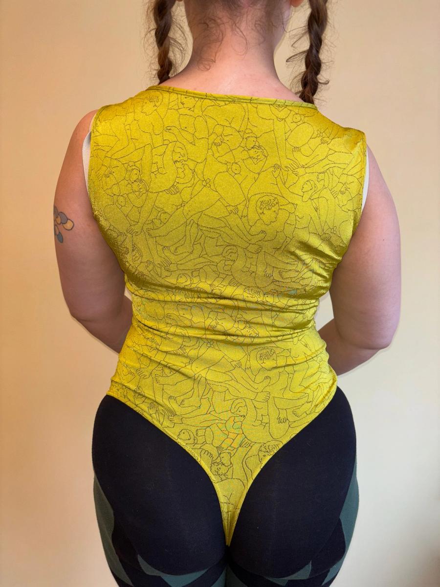 2004 Vivienne Westwood Green Orgy Print Leotard product image