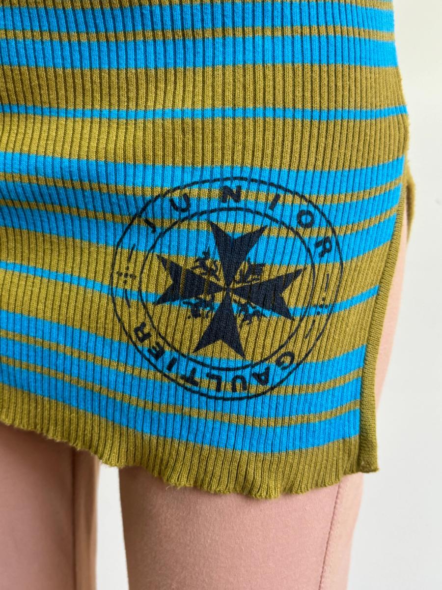 80s Junior Gaultier Knit Striped Dress product image