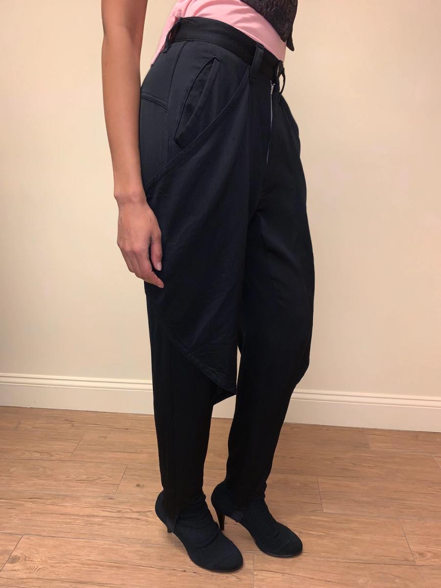 Kansai Yamamoto Stirrup Pants With Buttoning Winged Detail product image