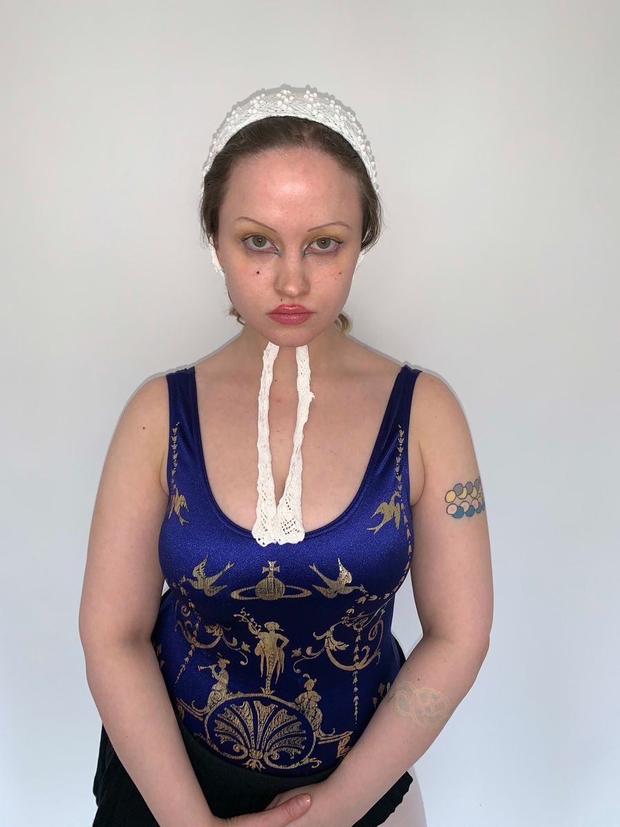 Antique Crocheted French Knot Nightcap product image