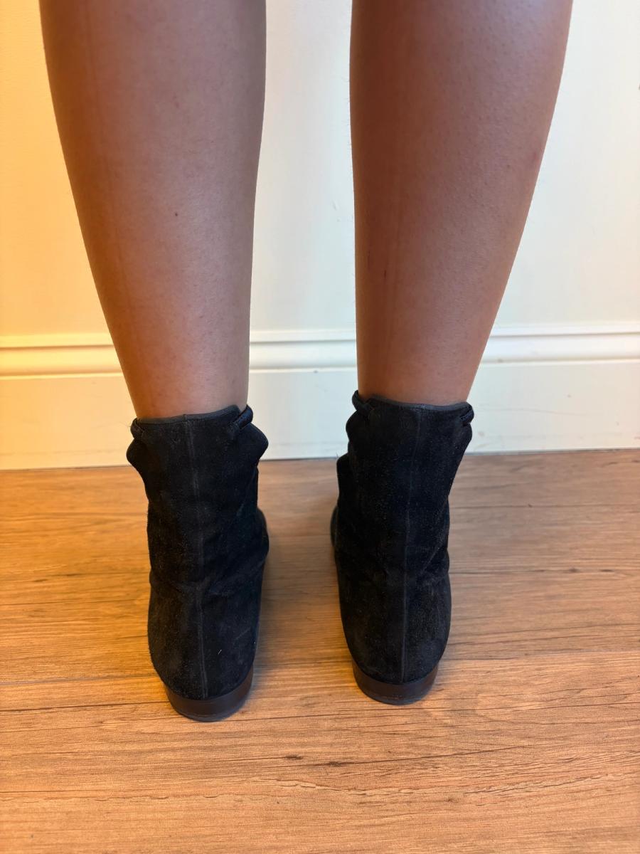 Maud Frizon Black Suede Bow Shoes product image