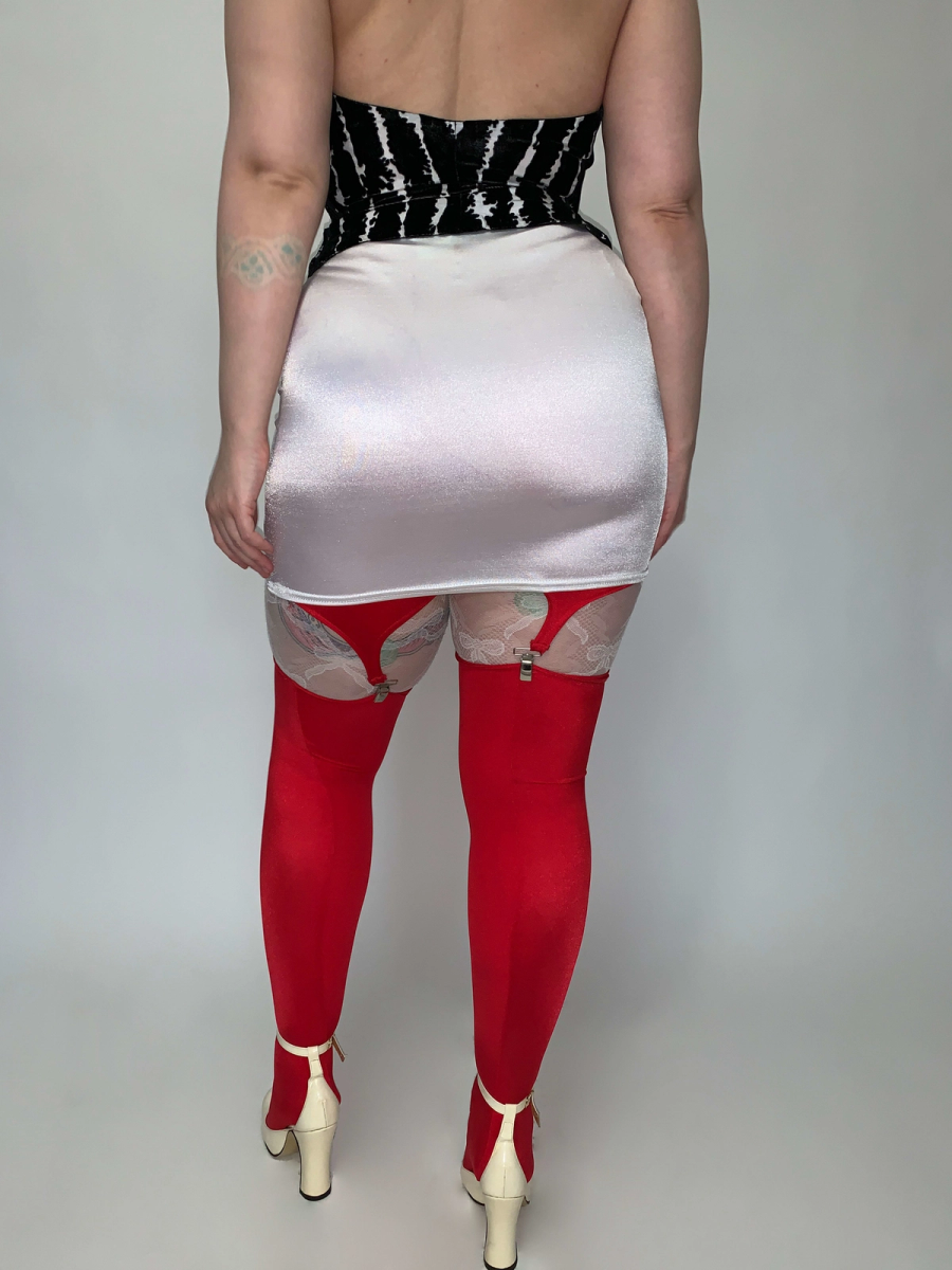 80s Deadstock Spandex Garter Leggings product image