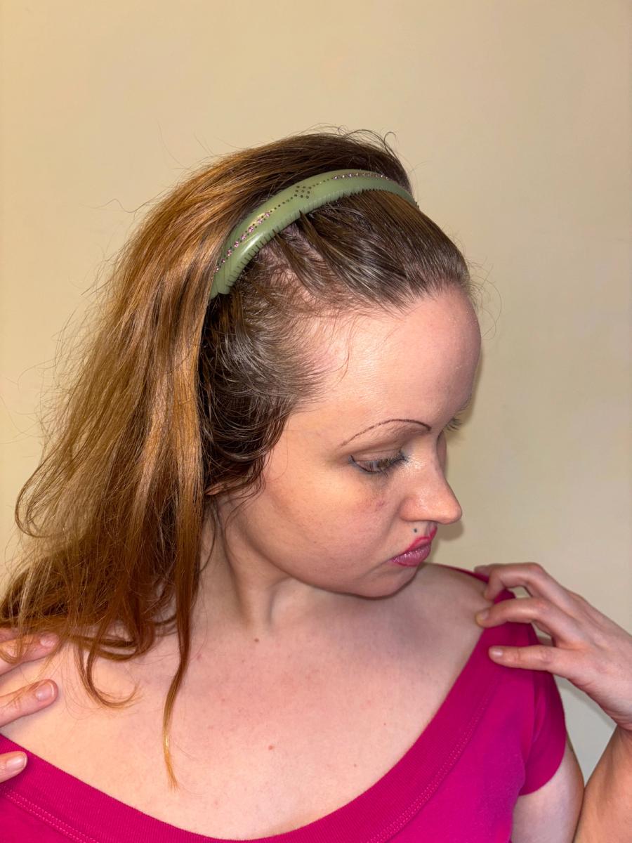 1940s French Early Plastic Chartreuse Hair Comb product image