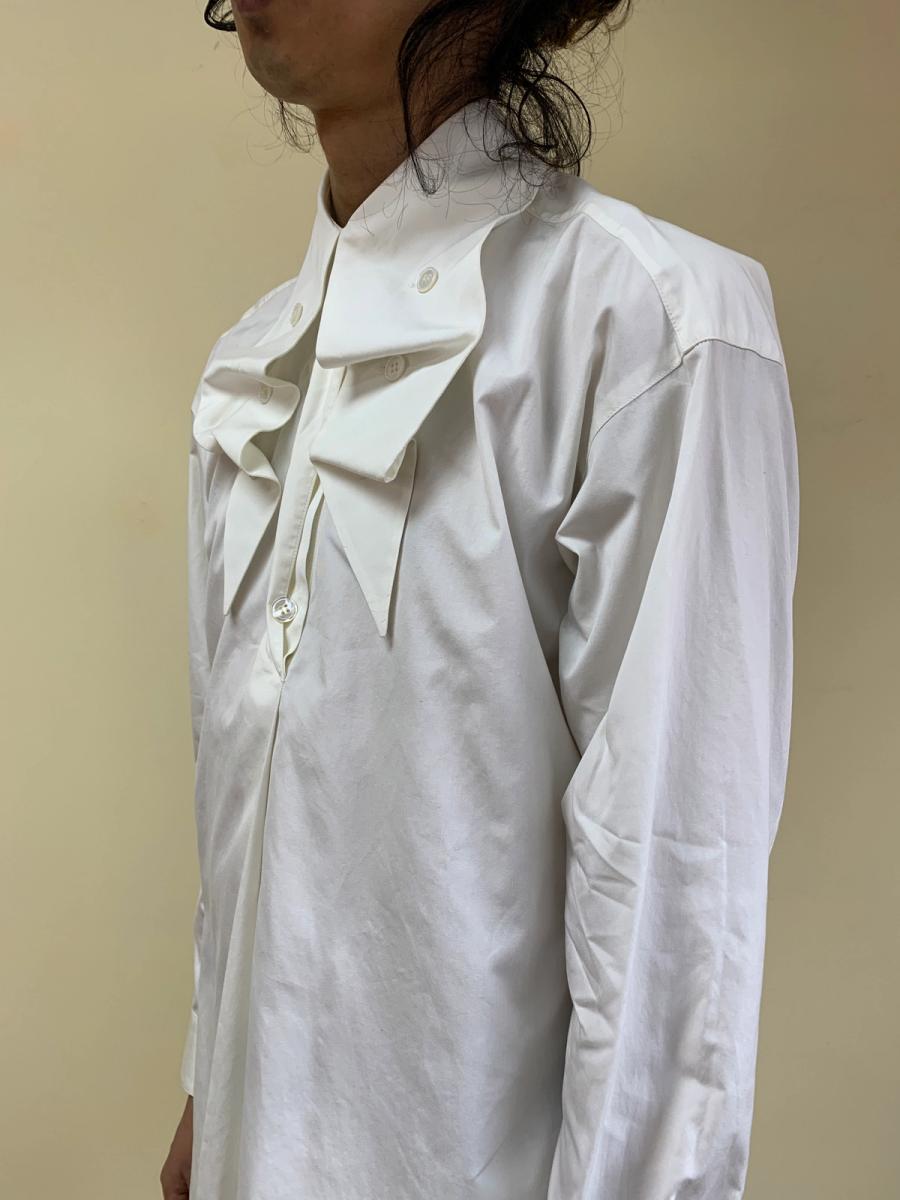 1980s Issey Miyake Button Collar Poet Blouse product image