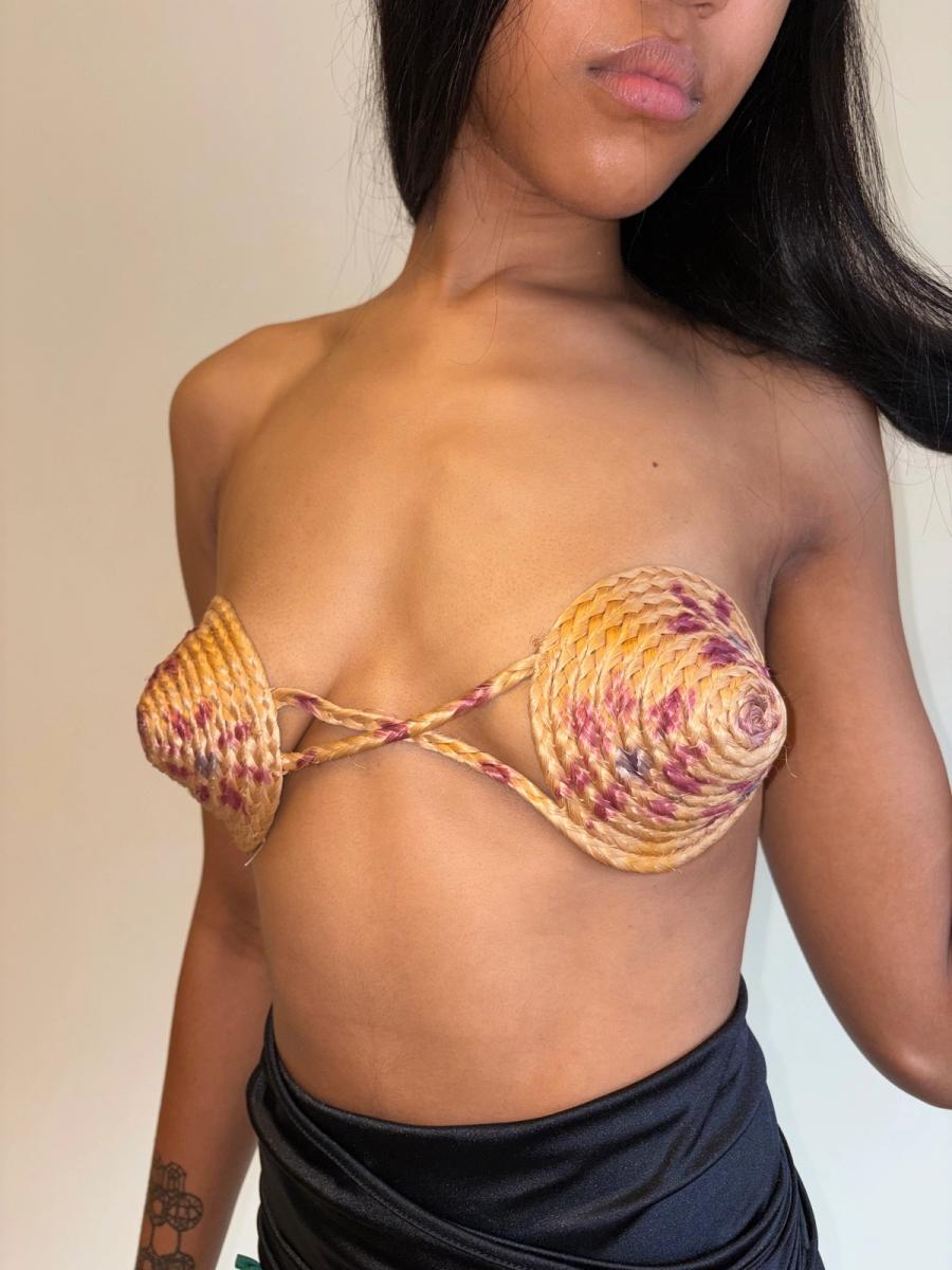 WWII Conical Souvenir Bra From The Philipines  product image