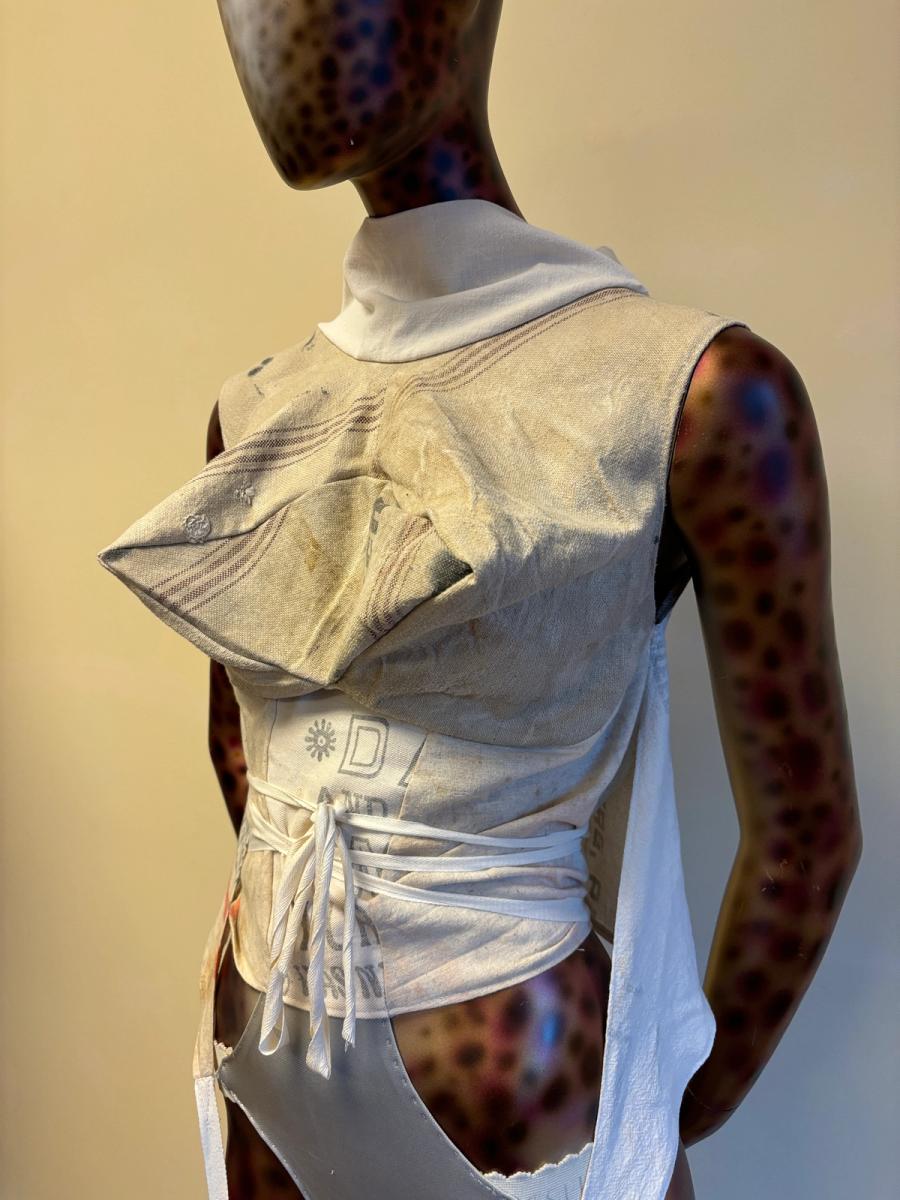 Feedsack Bullet Bra Wrapping Top - Calf product image