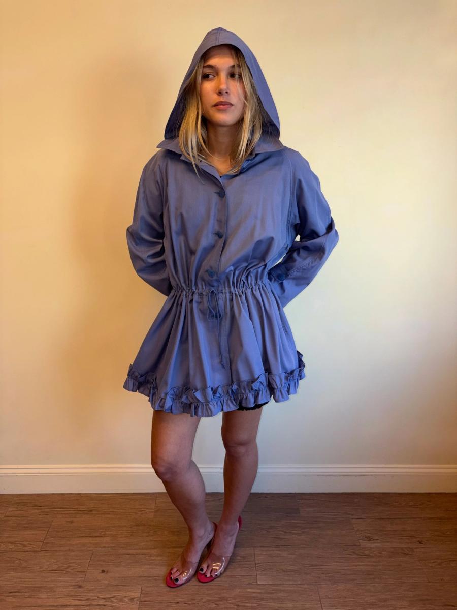 Vintage Chantal Thomass Purple Ruffle Coat product image