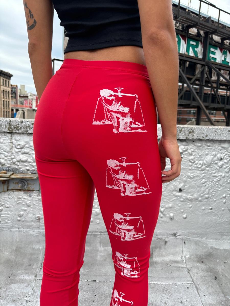 Thinker Woman Red Leggings product image