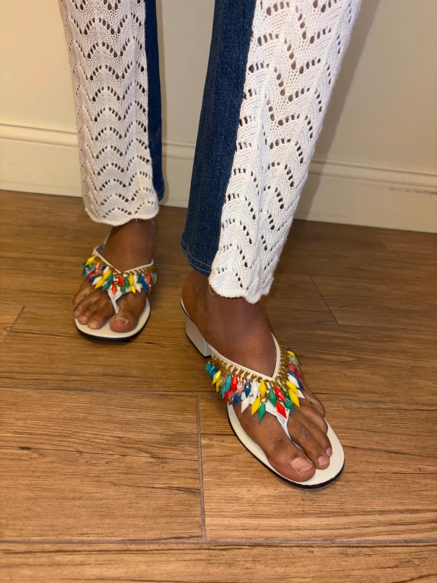 1970s Beaded Sandals from the Philippines product image