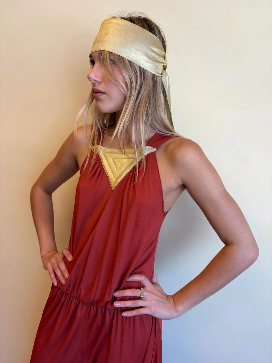 1978 Thierry Mugler Jumpsuit with Quilted Lamé Breastplate product image
