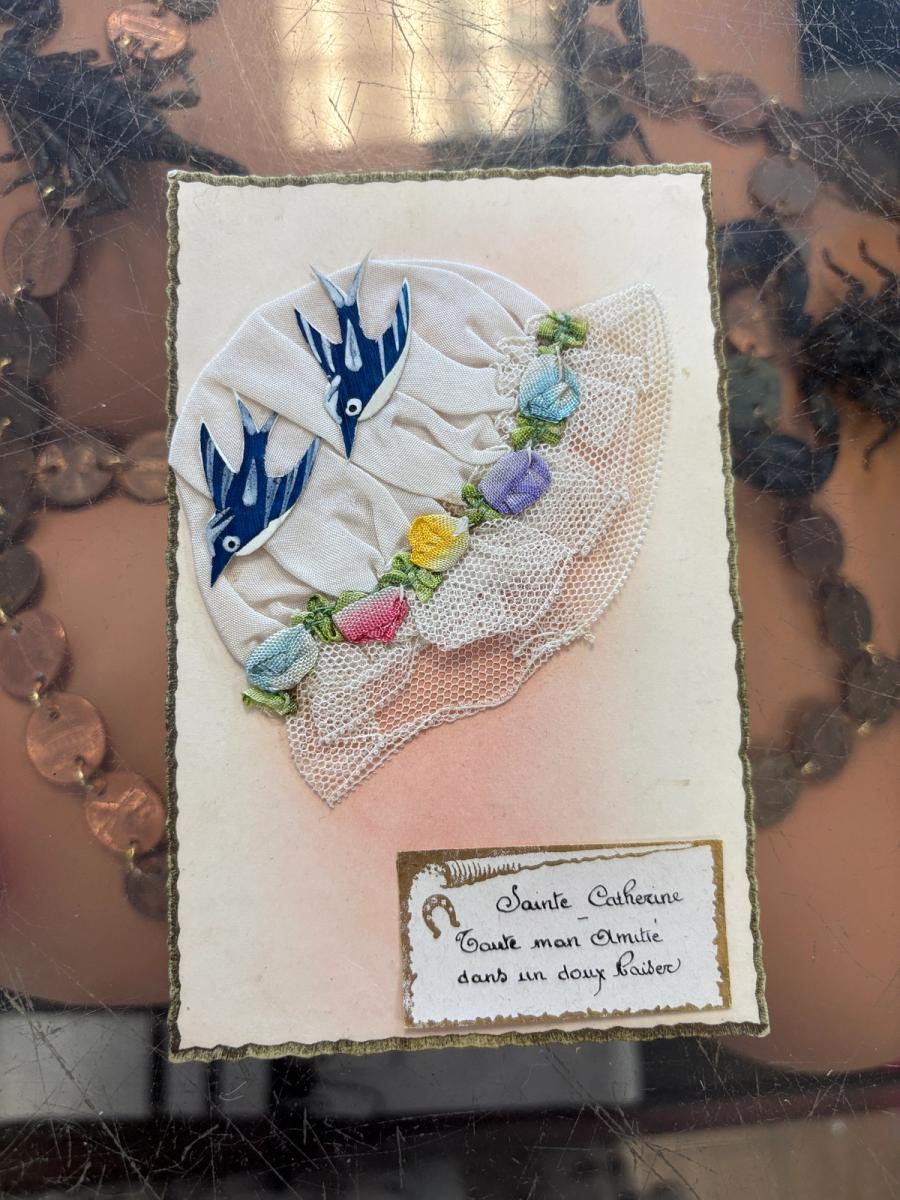 Antique French Saint Catherine Card product image