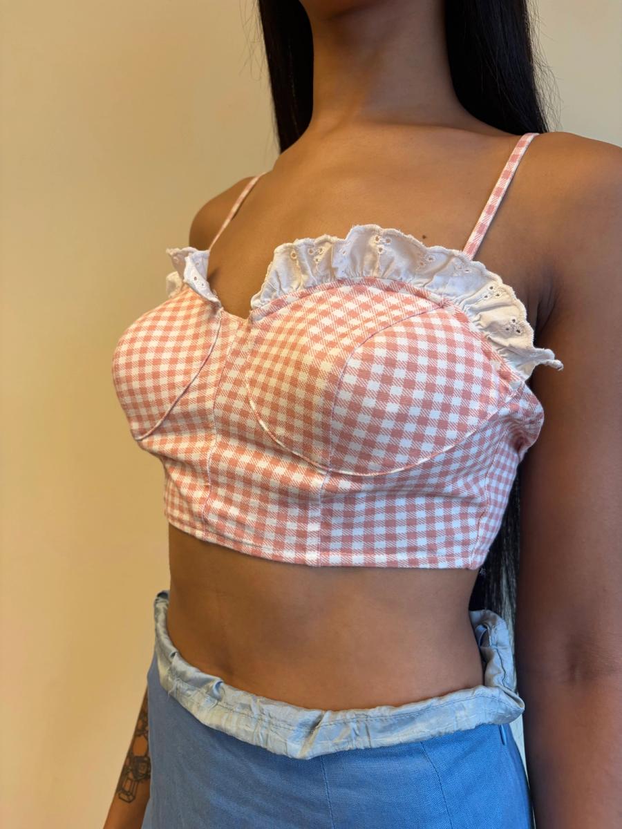 Simon Azoulay Gingham Bustier product image