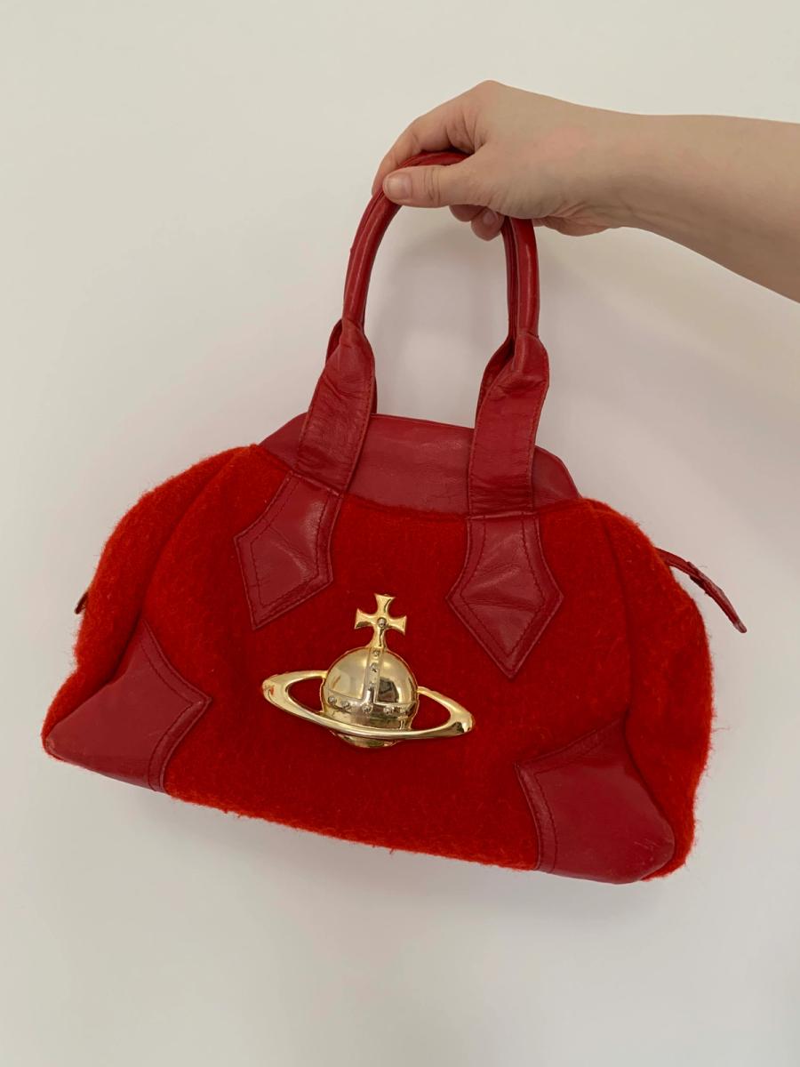 Vivienne Westwood 80s/90s Tweed Big Orb Bag  product image