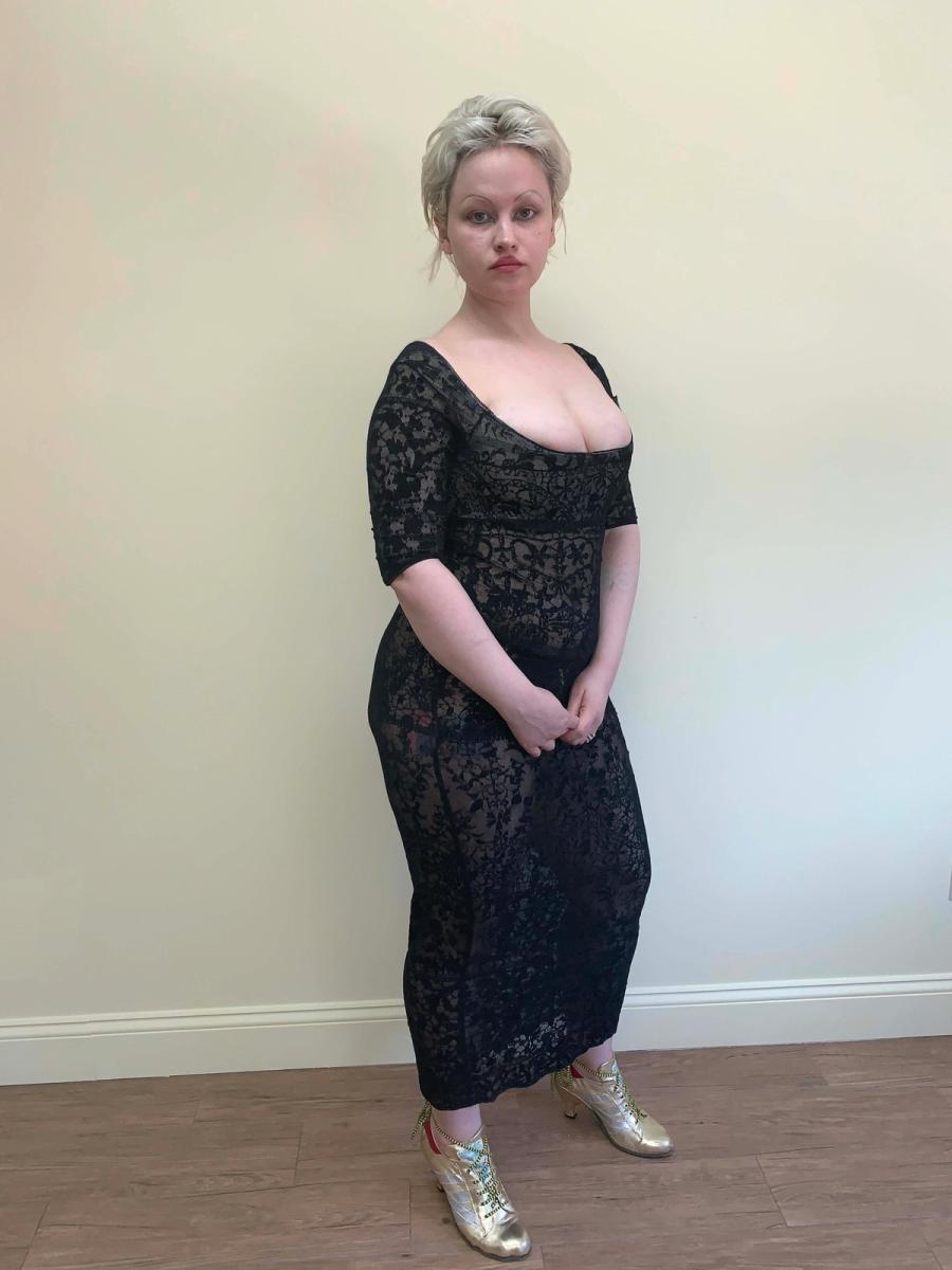 A/W 1992-93 Vivienne Westwood Flocked Tulle Regency Corset Dress product image