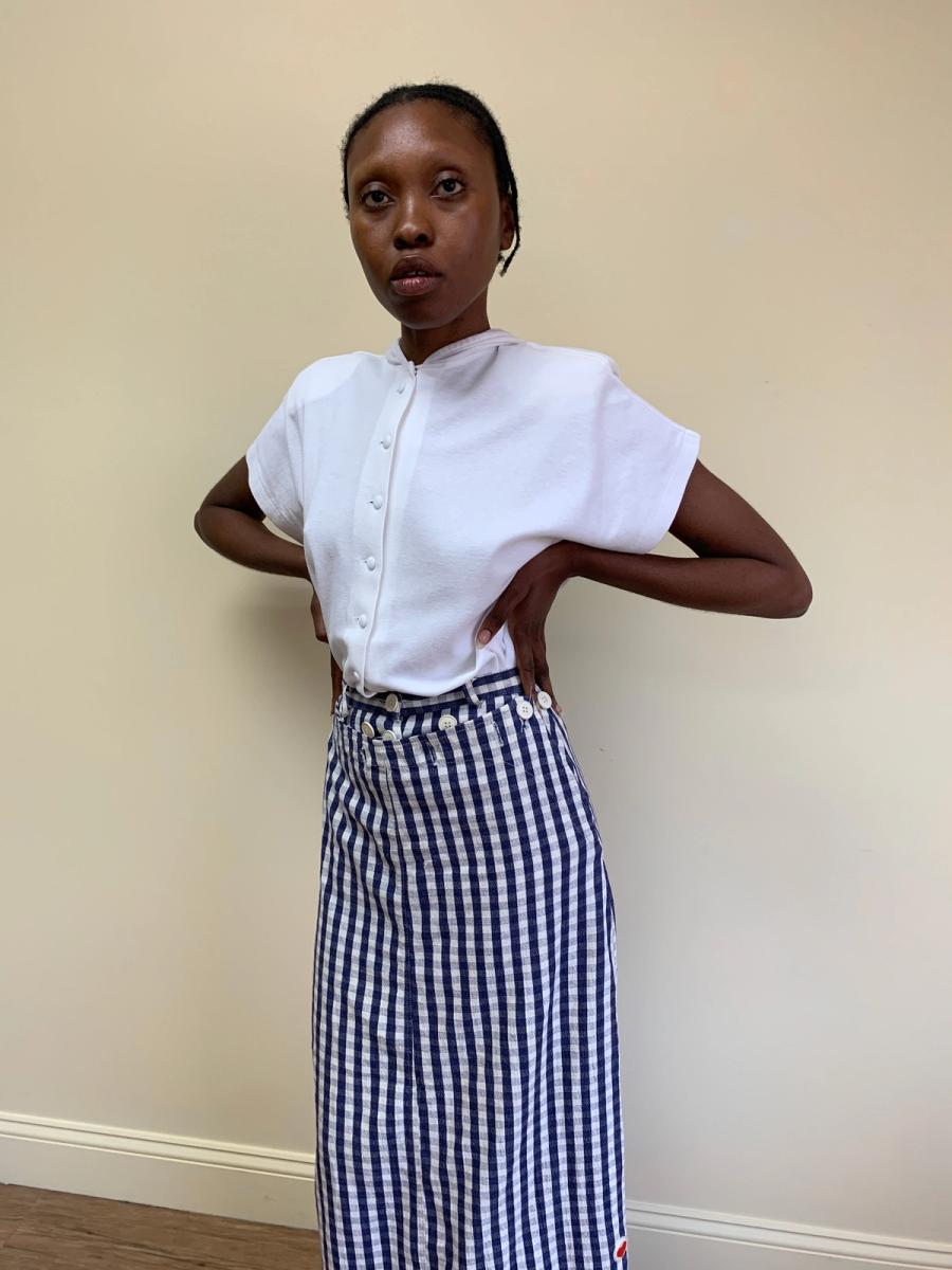 Wild & Lethal Trash Gingham Skirt product image