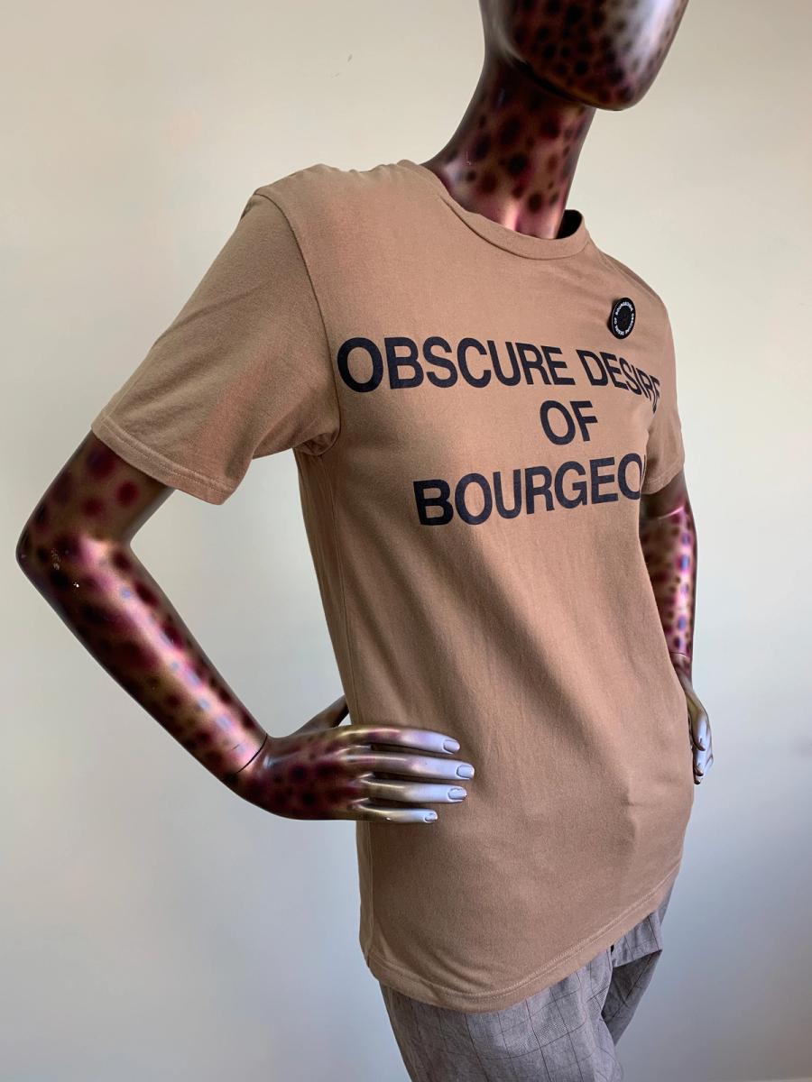 Obscure Desire of Bourgeoisie Logo Brown T-shirt product image