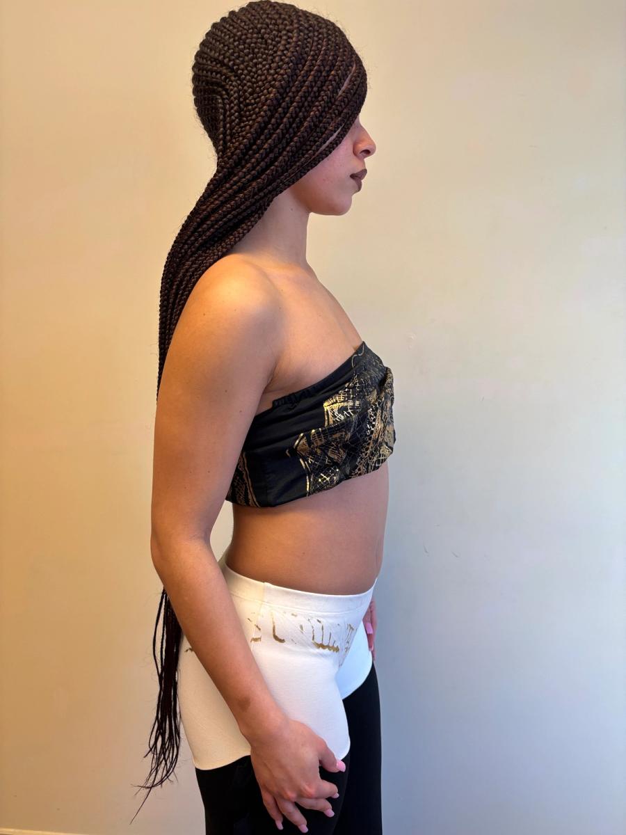 Gold Foil Money Print Bandeau product image