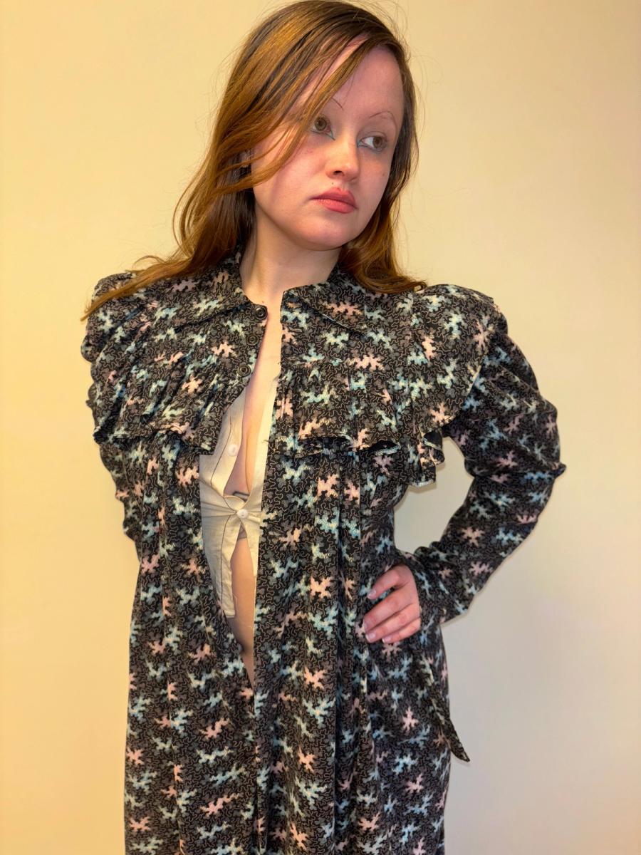 1800s Vermicular Print Vibrant Wrapper product image