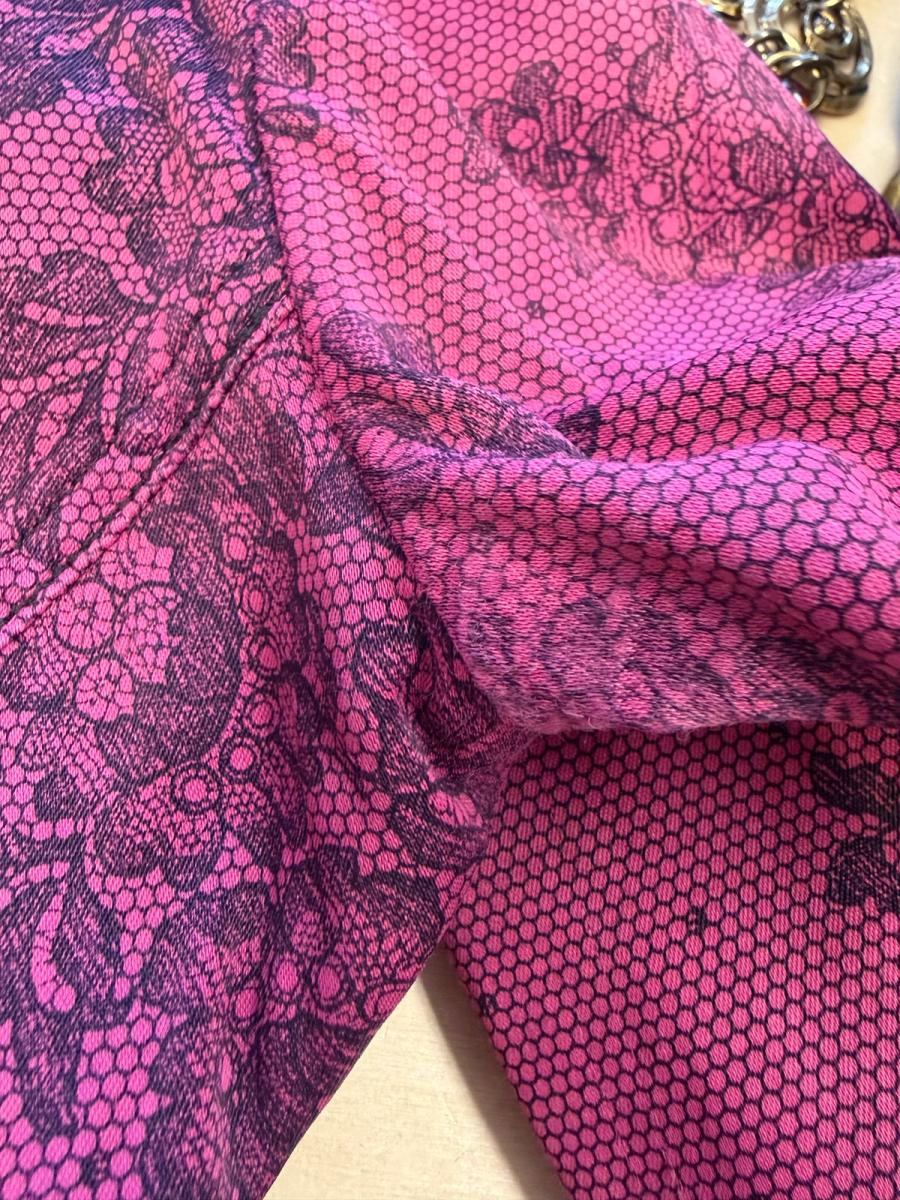 Vintage Chantal Thomass Hot Pink Lace Print Suit product image