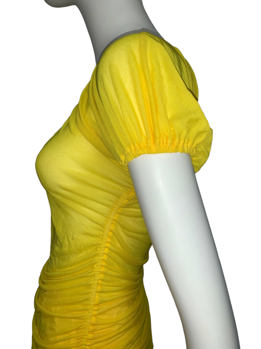 Jean-Paul Gaultier Yellow Sheer Blouse product image