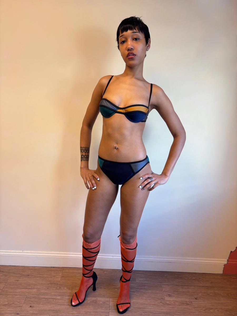 Vintage Chantal Thomass Color Blocked Bikini product image