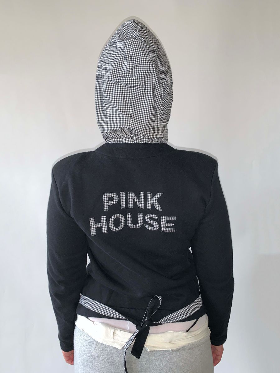 Pink House by Kaneko Isao Gingham Hoodie  product image