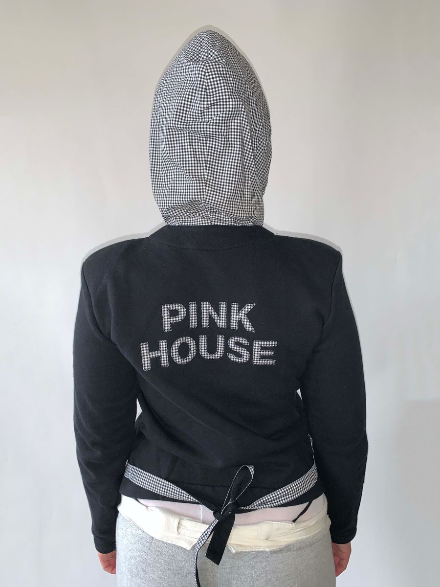 Pink House by Kaneko Isao Gingham Hoodie product image