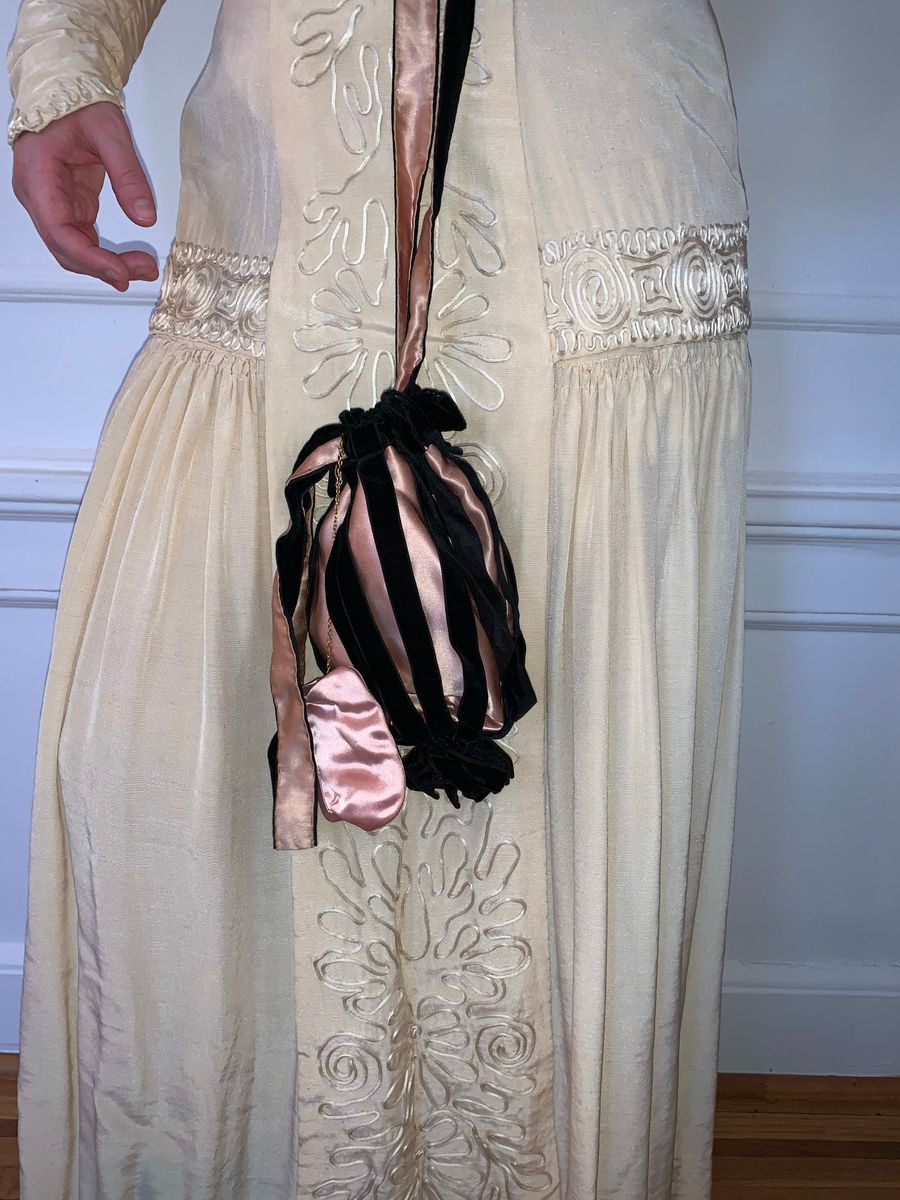 French Antique Bag Lot, Reticule Ribbonwork & Celluloid product image