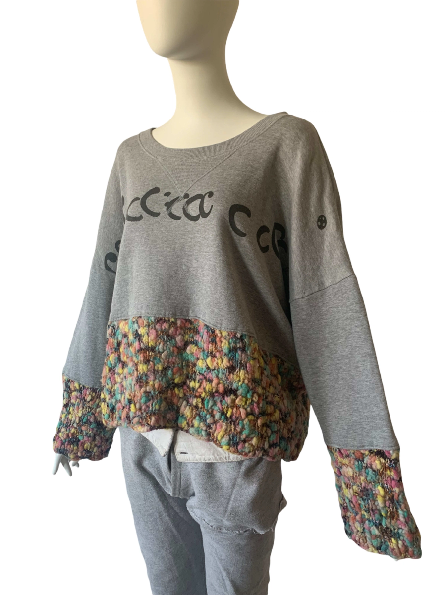 Nozomi Ishiguro Slouchy Crochet Sweatshirt product image