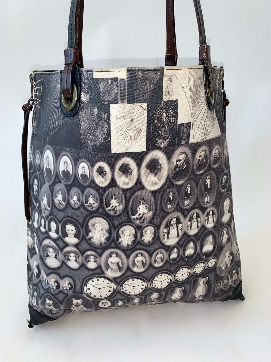 Jean Paul Gaultier 90s Reversible Cameo Teddy Print Tote product image