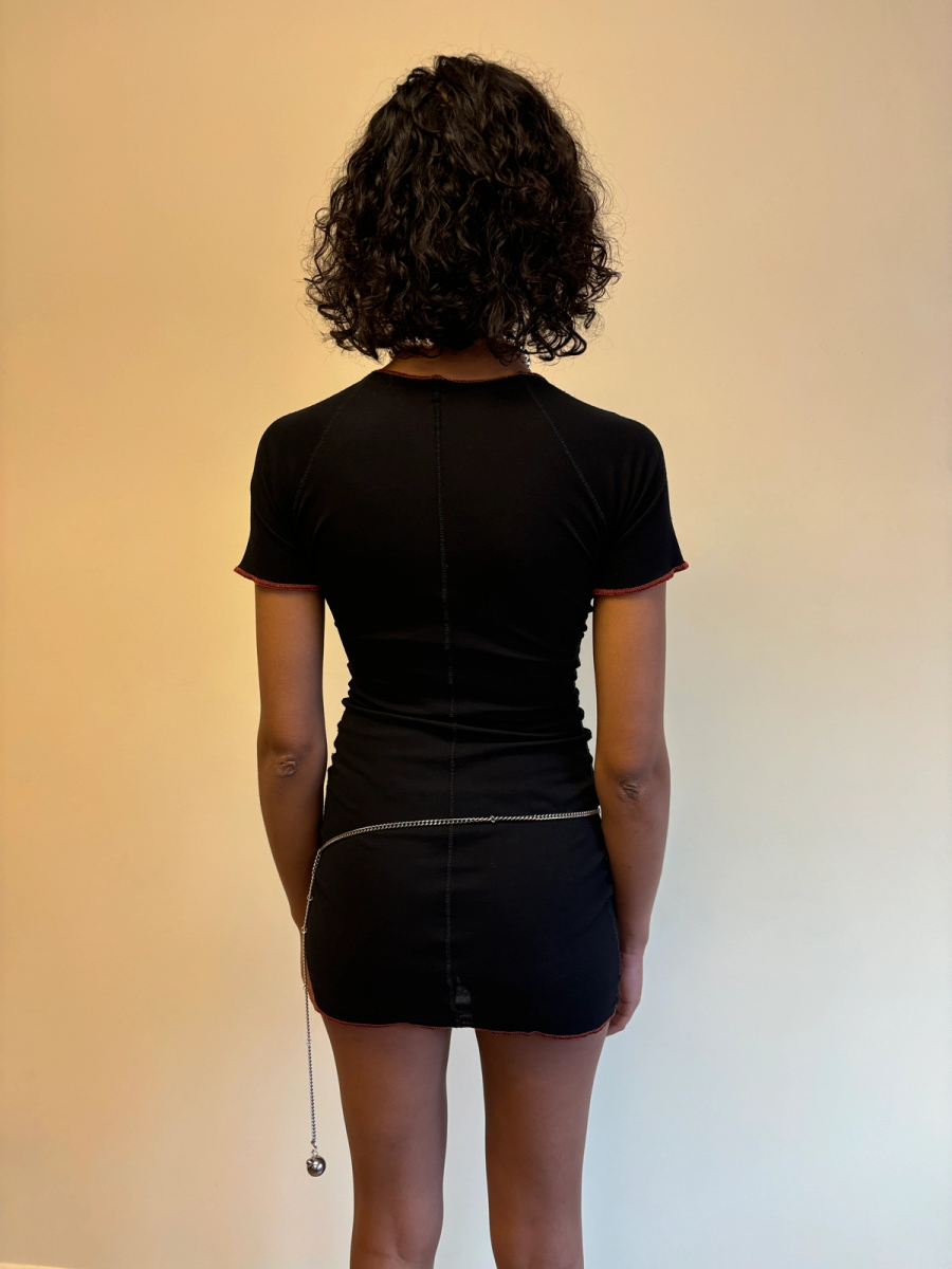 Xuly Bët Black Hosiery Minidress product image