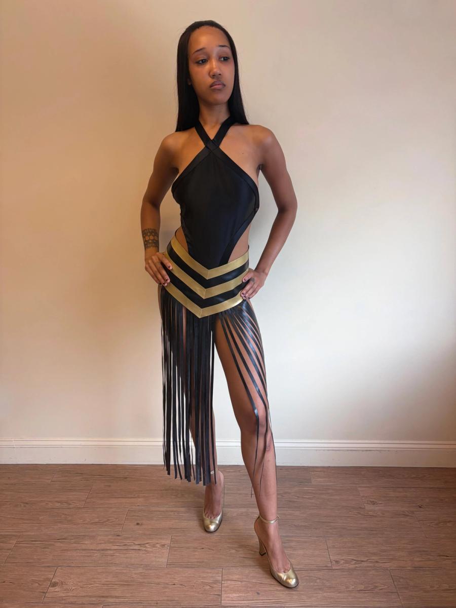 Latex Fringe Skirt product image