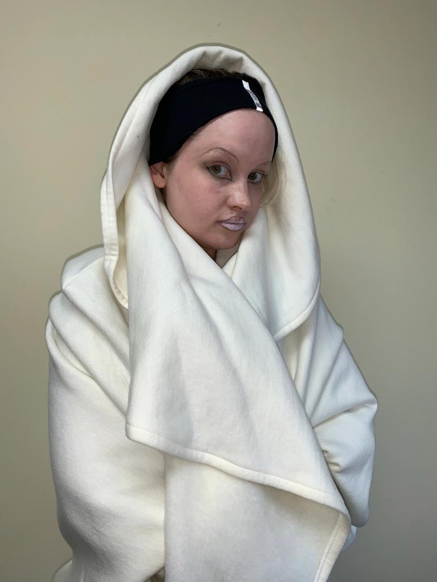 Norma Kamali 1980s Fleece Cocoon Coat product image