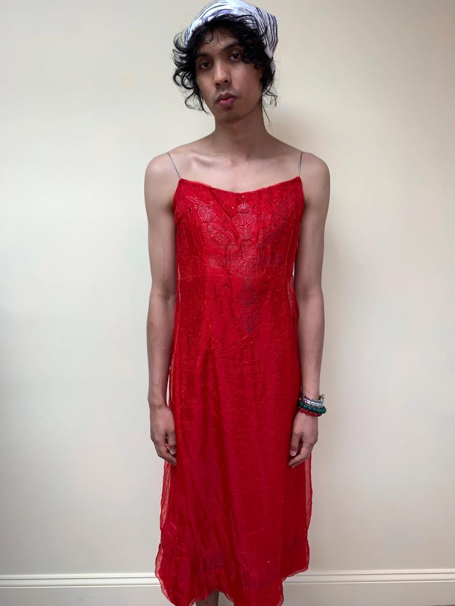 Kyoichi Fujita Felted Dress with Metal Straps product image