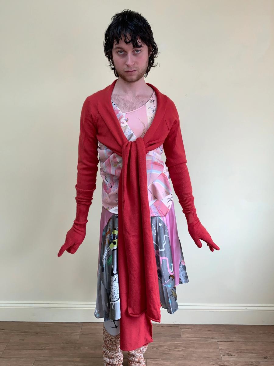 Jane Marple Knit Wrap Shrug With Matching Gloves  product image