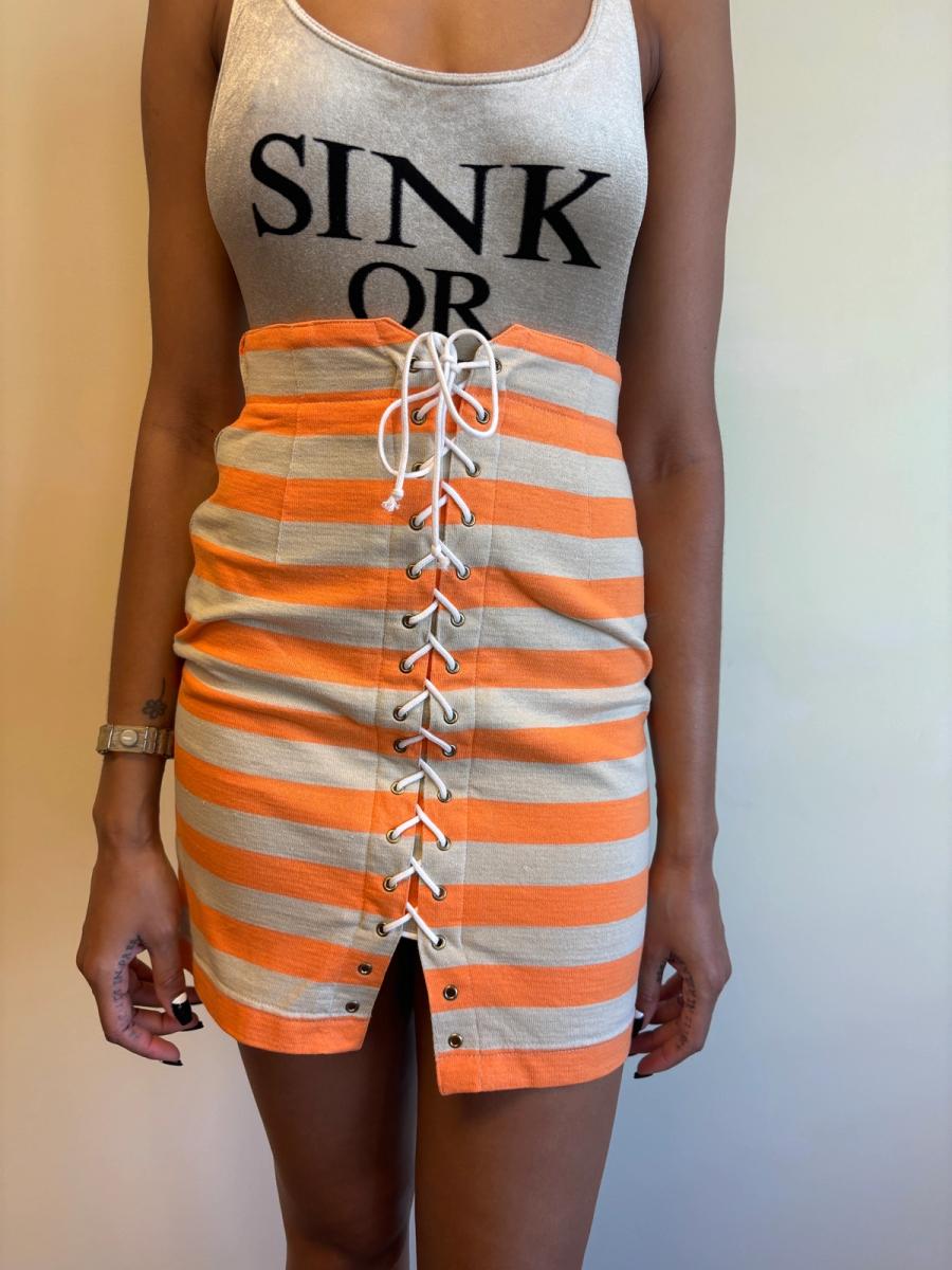 80s Junko Shimada Striped Skirt product image