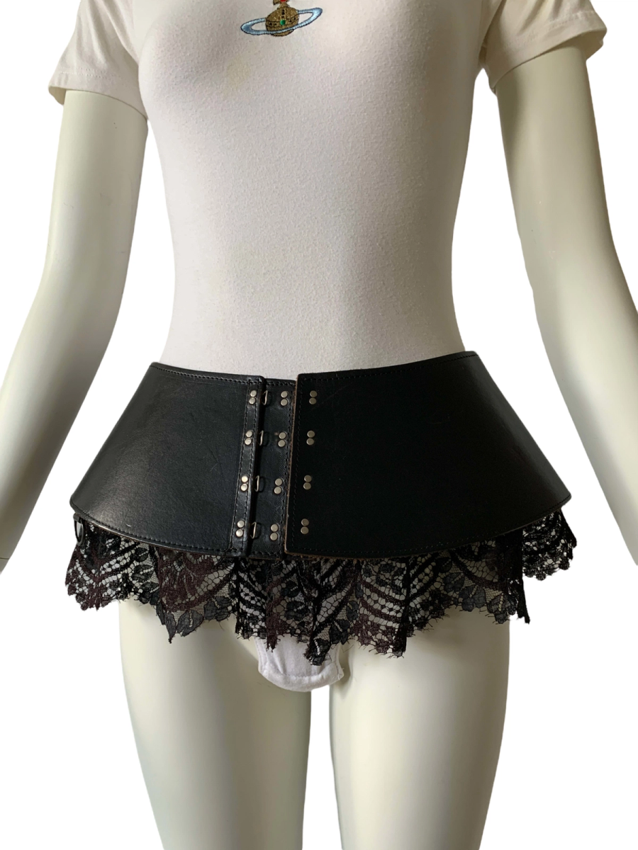 Jean Paul Gautier Gibo Leather and Lace Belt product image