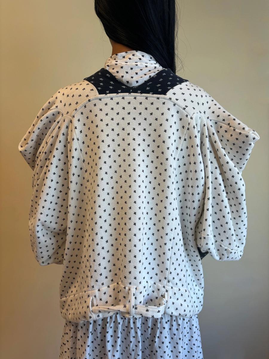 Bernhard Willhelm White Faux Ermine Sweatshirt product image