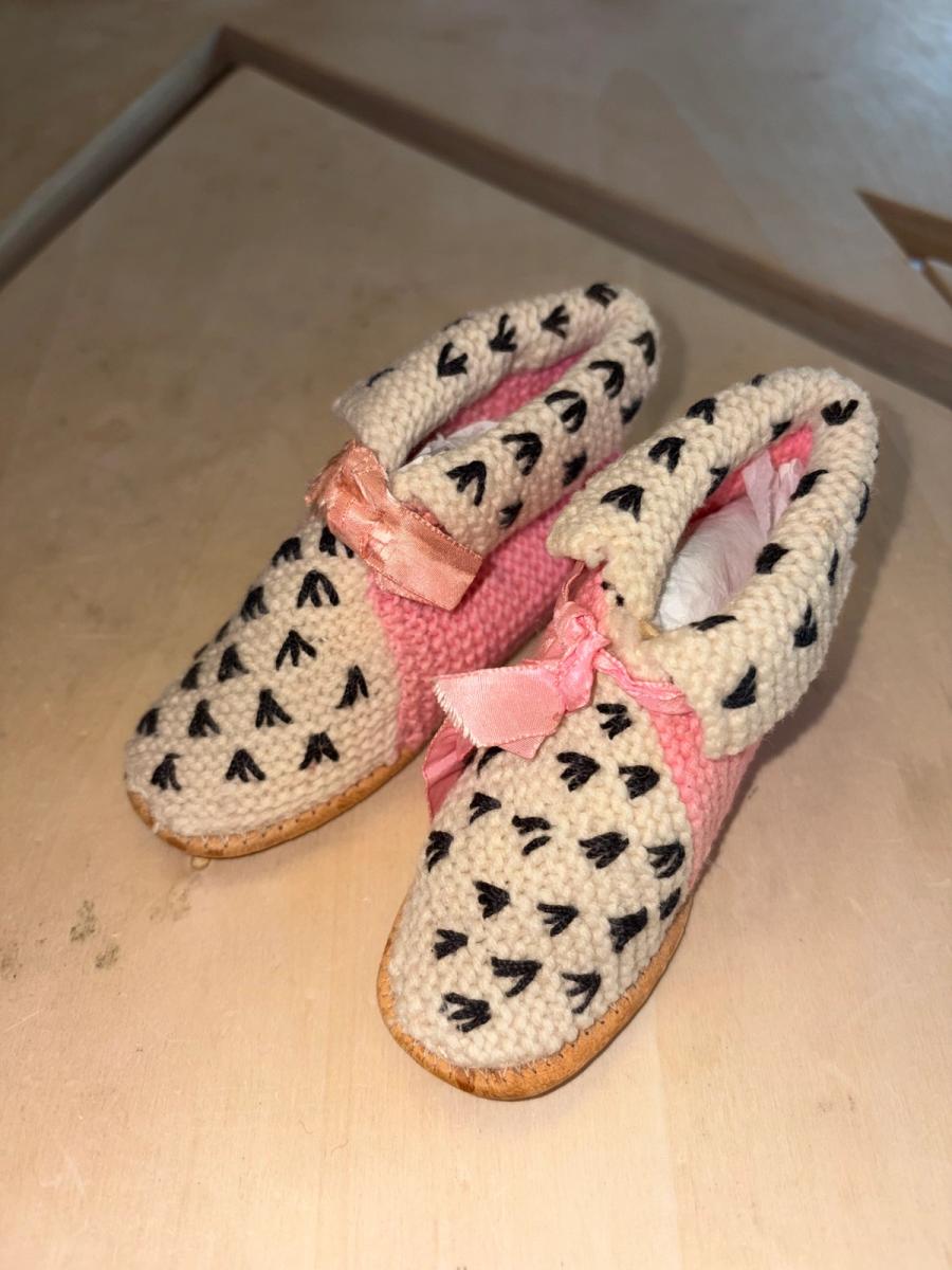 Victorian Knit Ermine Baby Boots product image