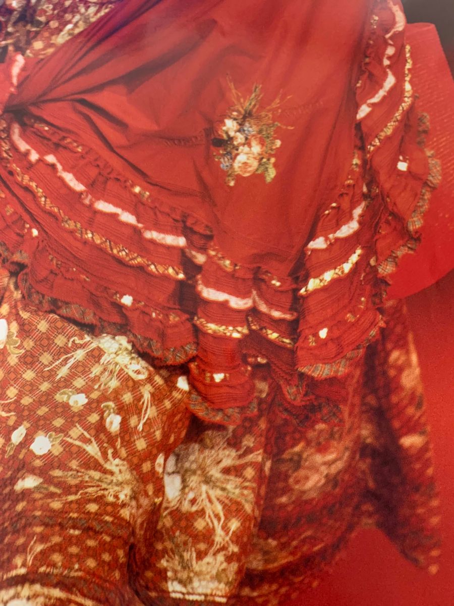 Wonderful World by Kaneko Isao Apron Skirt with Rich Embroidered Basket product image