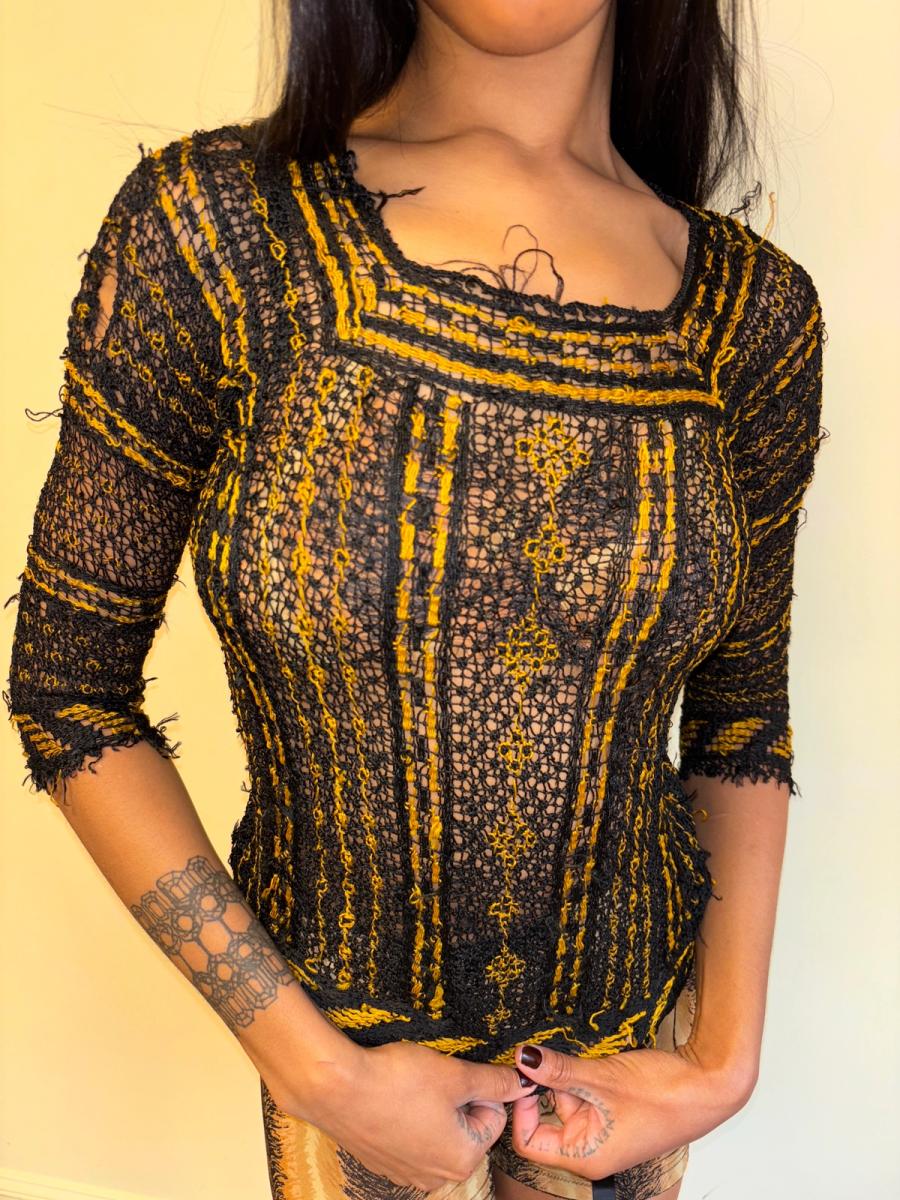 1930s Italian Handmade Knit Top product image